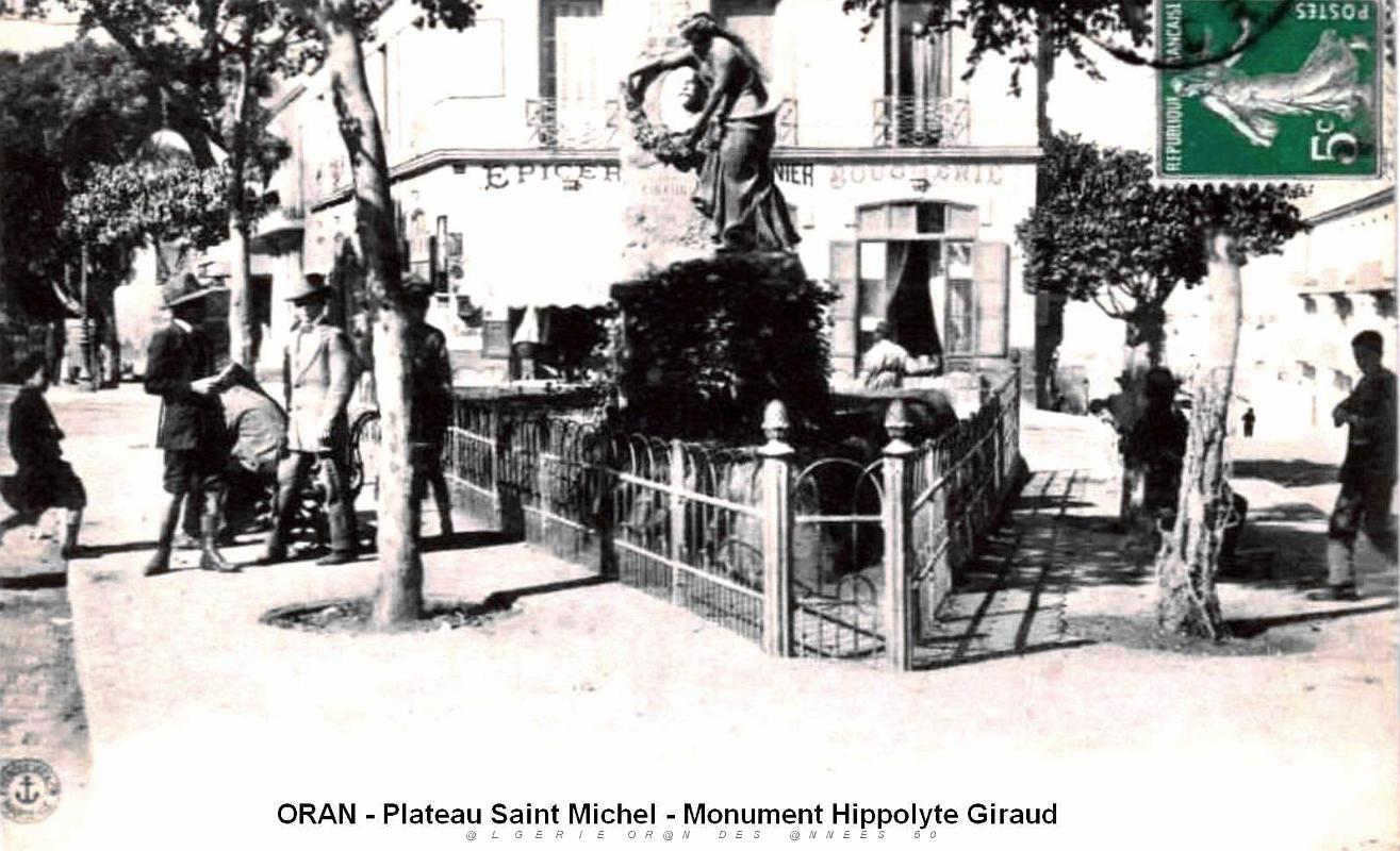 709- Oran - Plateau St Michel - Monument Hippolyte Giraud, ancien Maire.jpg